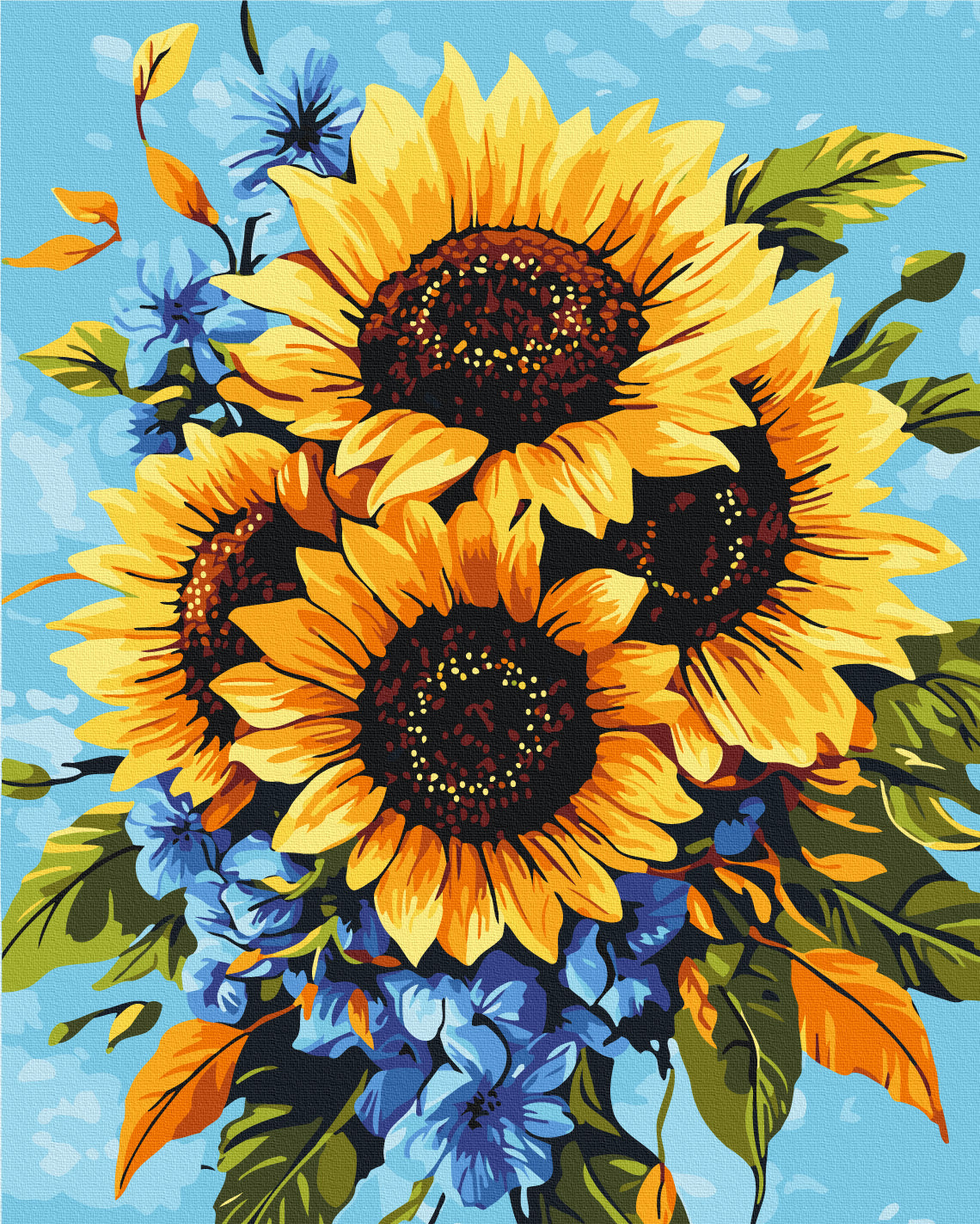 Painting by numbers Bouquet of sunflowers (BS54376)