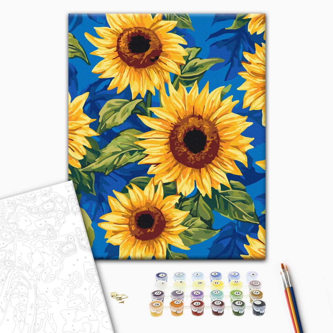 Painting by numbers Blooming sunflowers (BS54375)