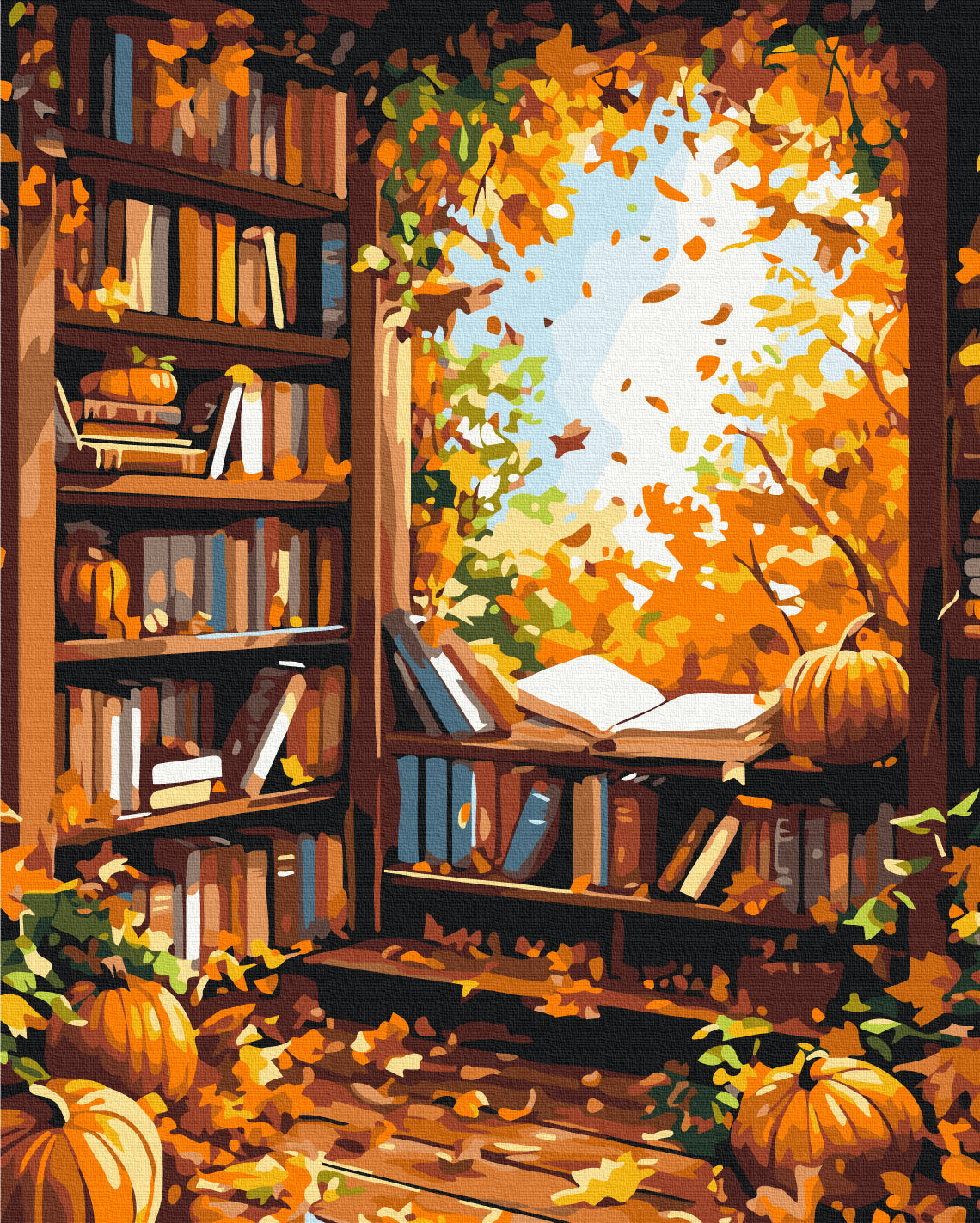Painting by numbers The coziness of autumn (BS54374)
