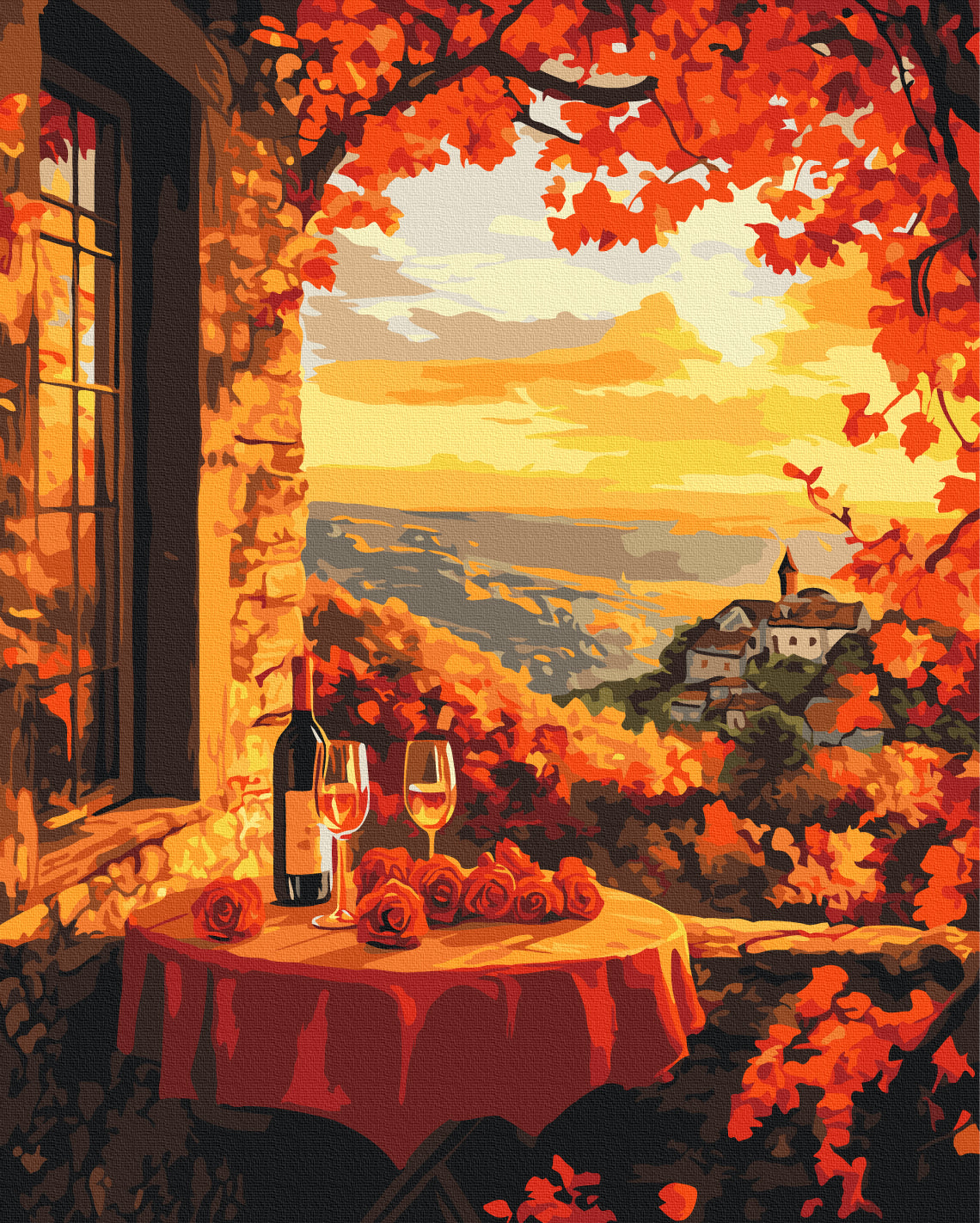 Painting by numbers Autumn romance (BS54398)