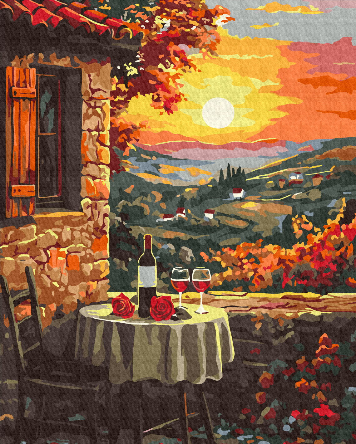 Painting by numbers Romantic sunset (BS54400)