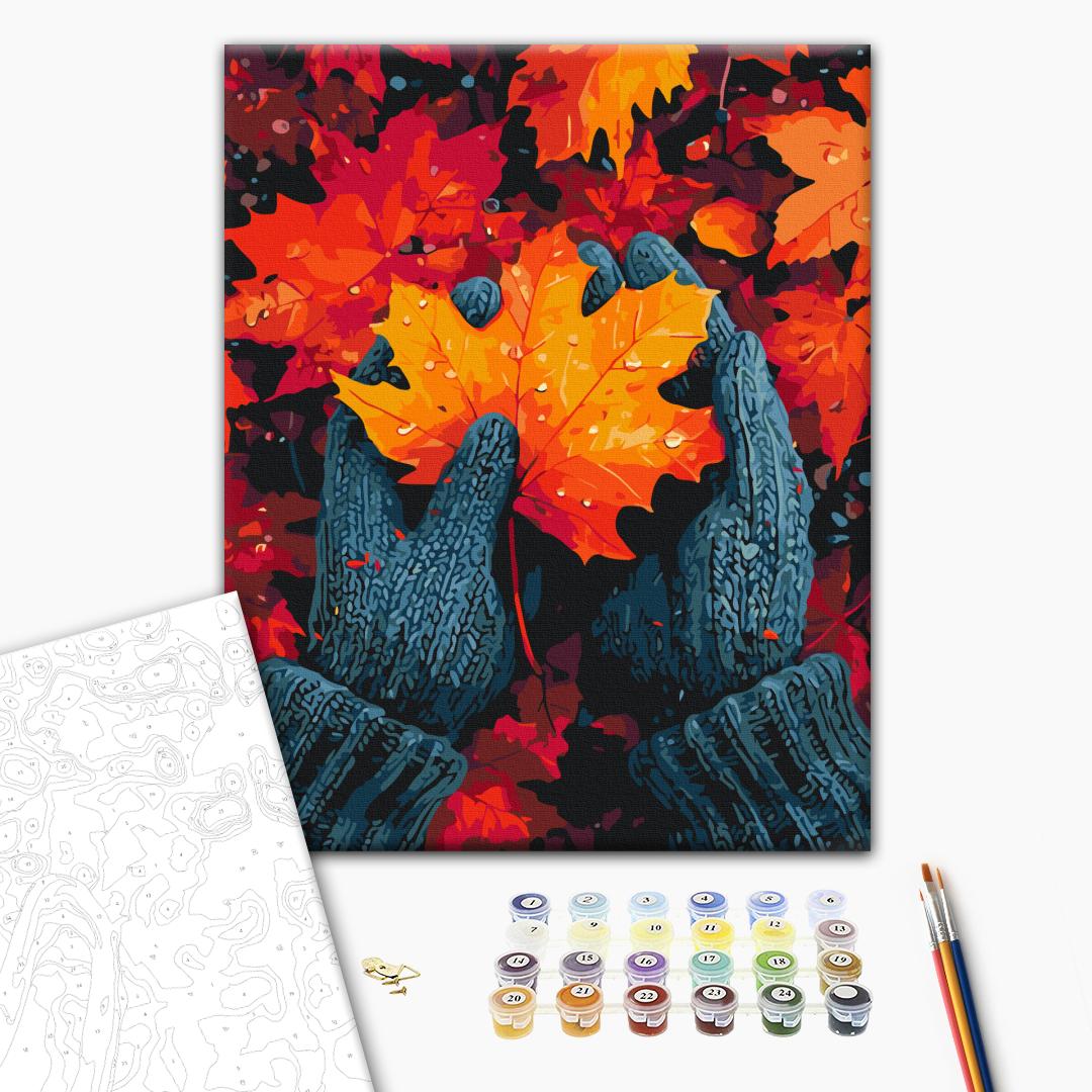 Painting by numbers Heart like a maple leaf (BS54390)