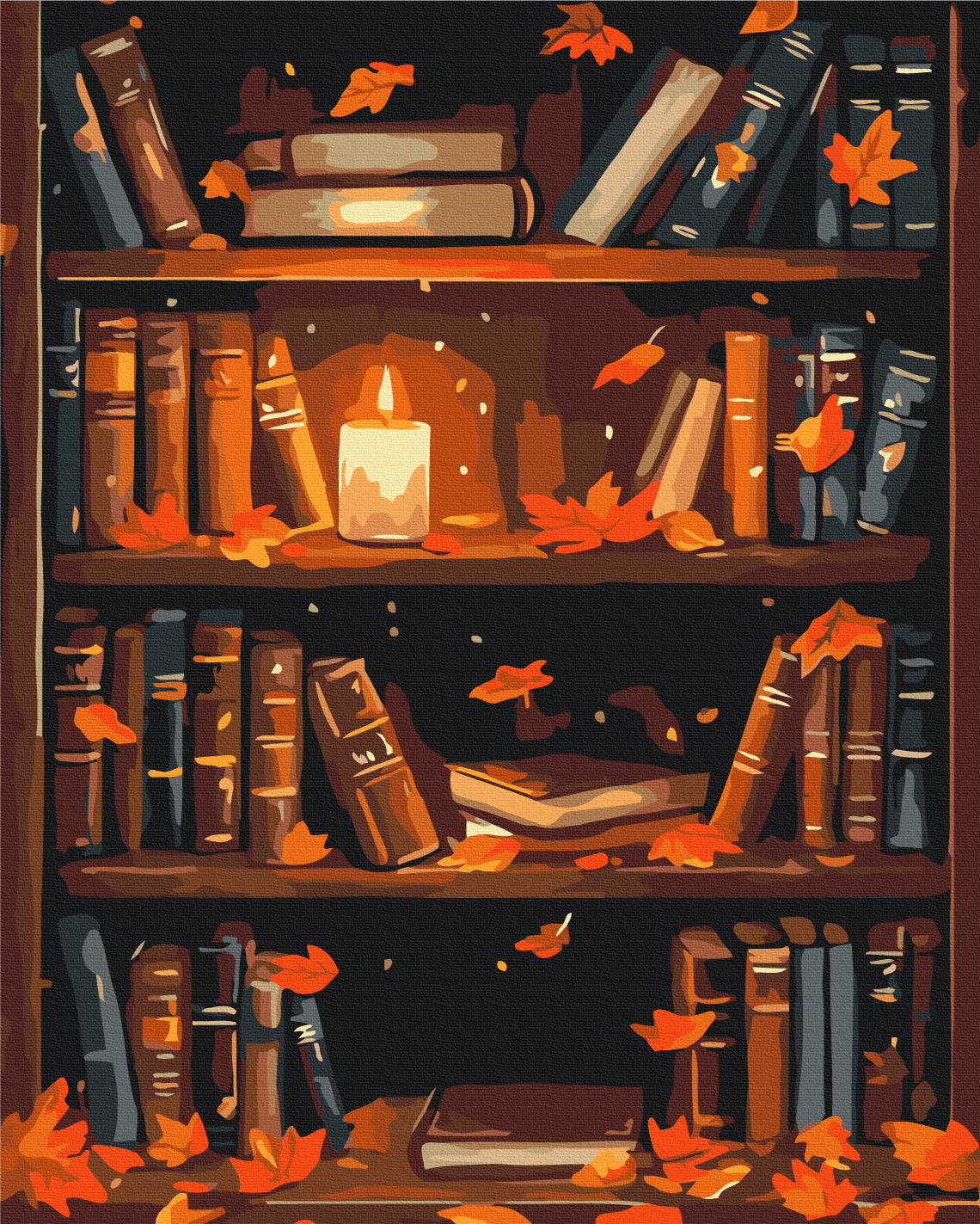 Painting by numbers Autumn shelf (BS54373)