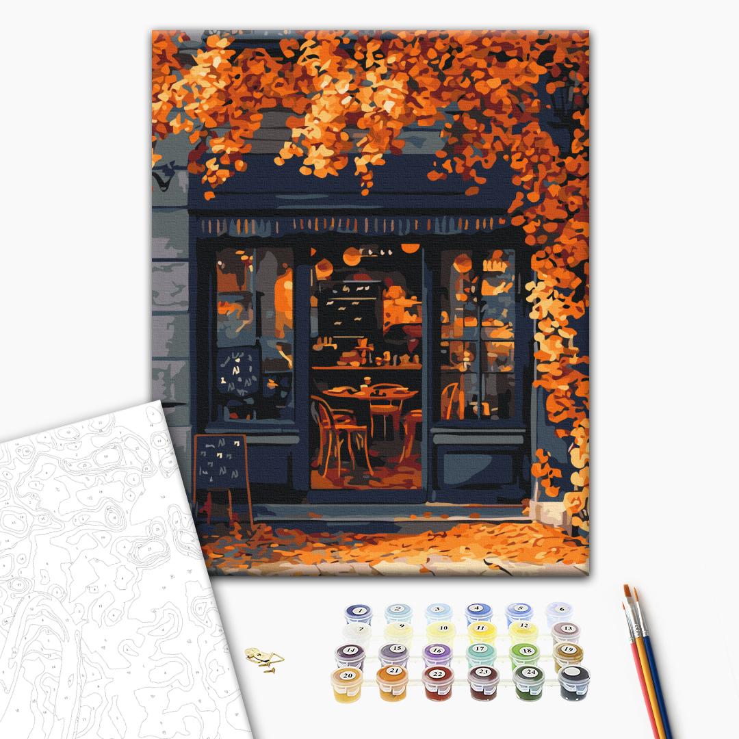 Painting by numbers Coffee shop on the corner (BS54383)