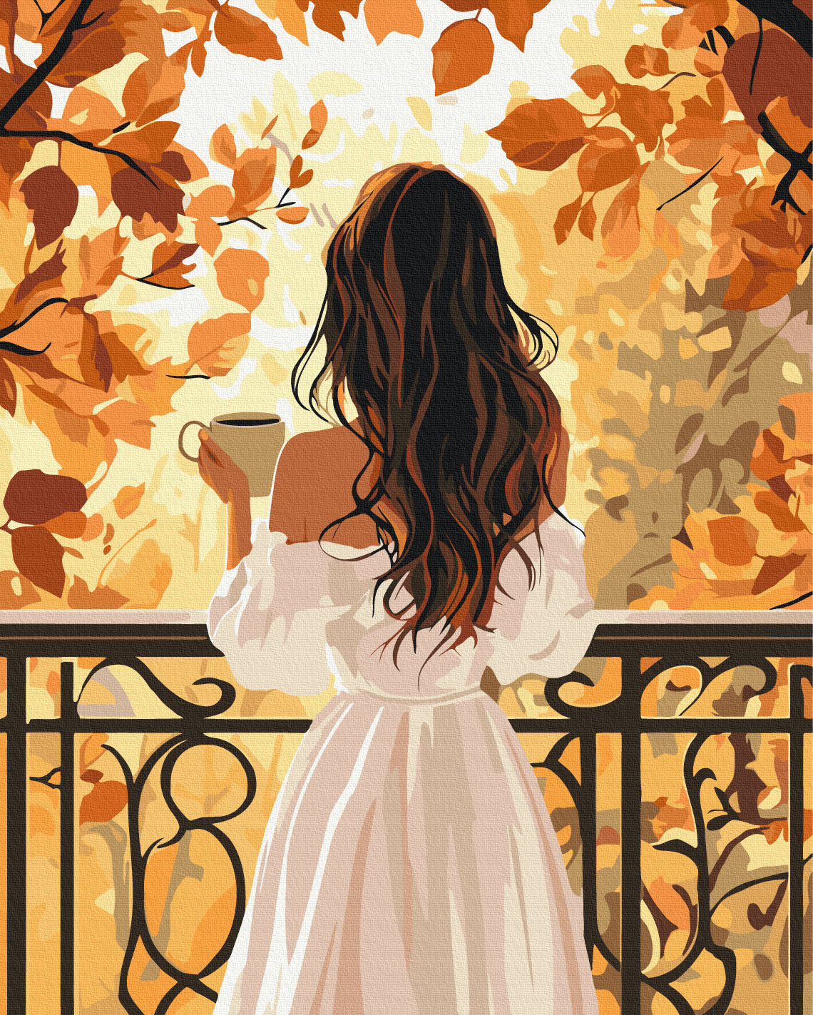 Painting by numbers October morning (BS54358)