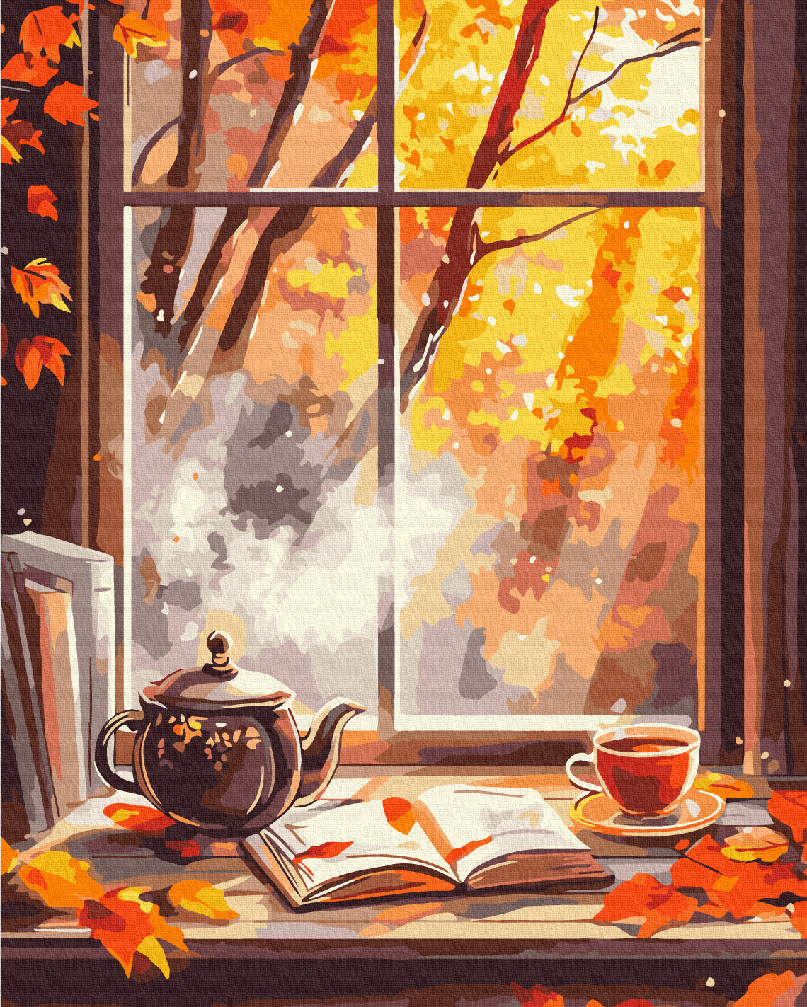 Painting by numbers Autumn is already outside the window (BS54355)