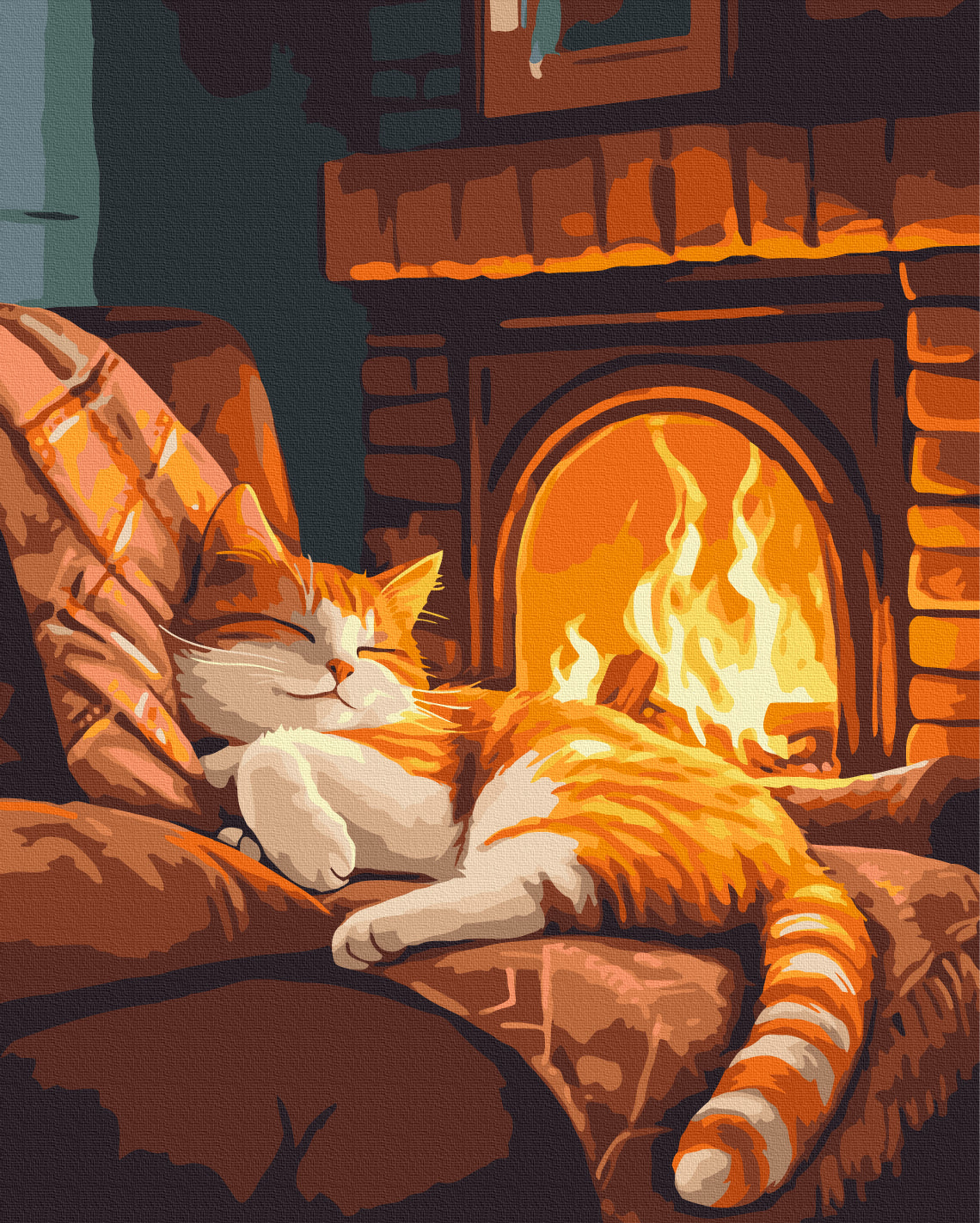 Painting by numbers Warmth and purr (BS54360)