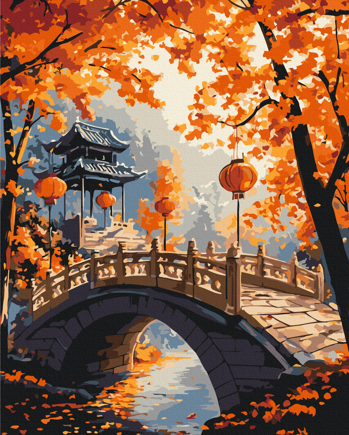 Painting by numbers Autumn promenade (BS54395)
