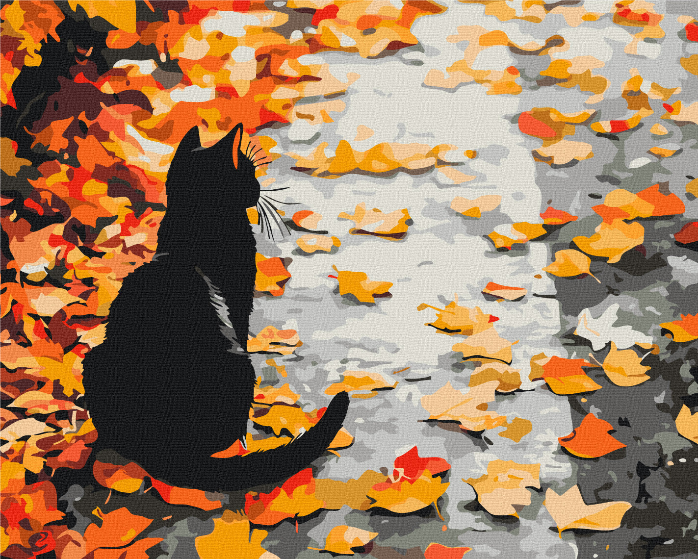 Painting by numbers Autumn is watching (BS54359)