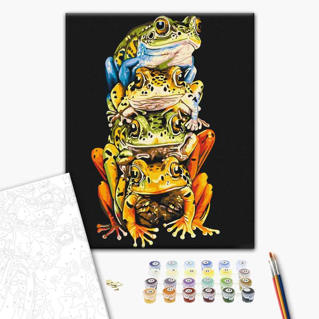 Painting by numbers Colored frogs © Telonitskaya Kristina (BS54480)