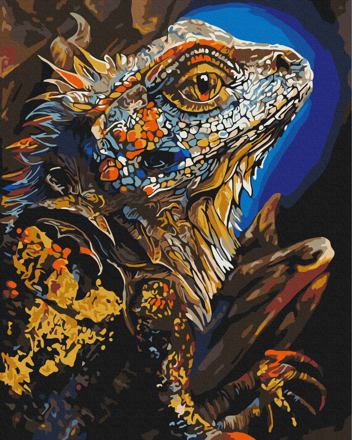 Painting by numbers Expressive lizard © Telonitskaya Kristina (BS54485)