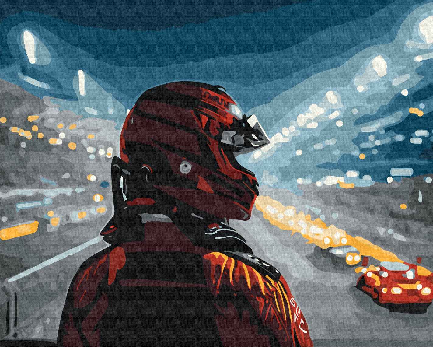 Painting by numbers The pulse of racing (BS54518)