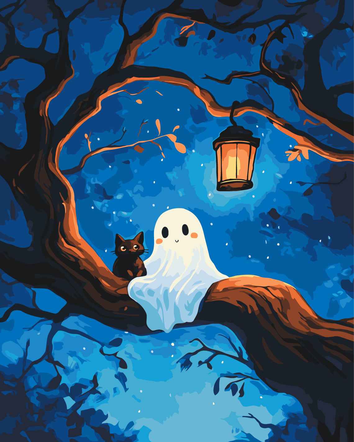 Painting by numbers Halloween friends (BS54403)