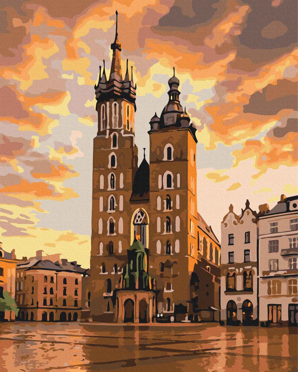 Painting by numbers The fairy-tale sky of Krakow (BS54540)