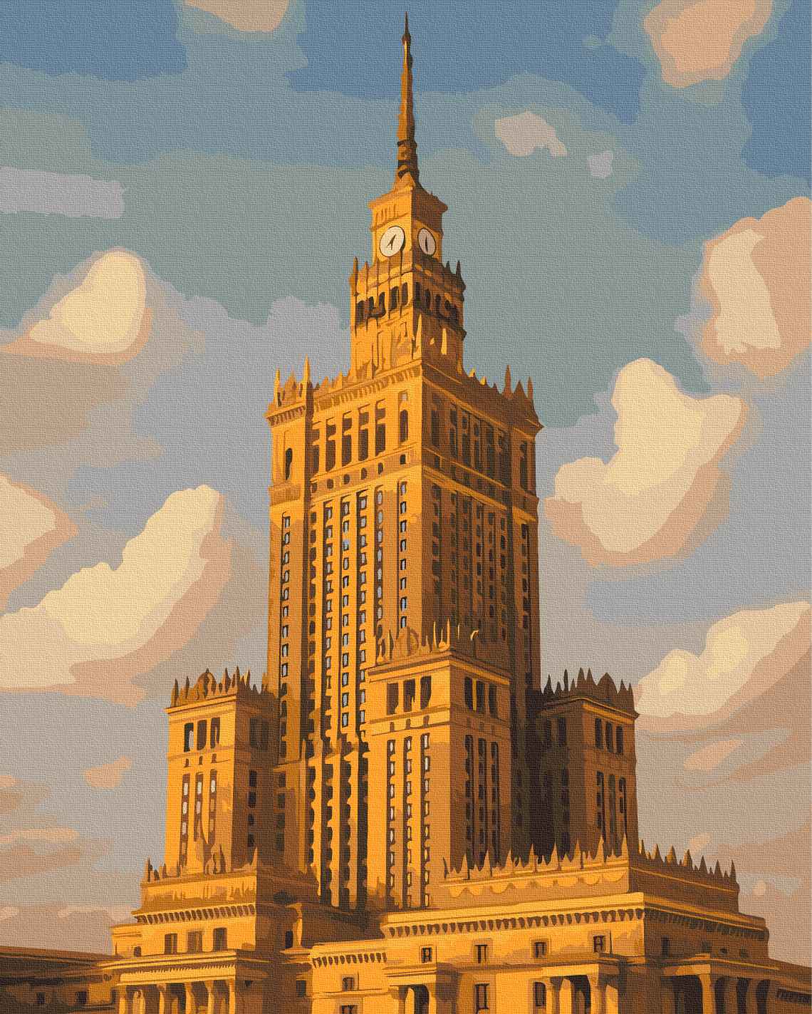 Painting by numbers Palace of Culture and Science in Warsaw (BS54534)