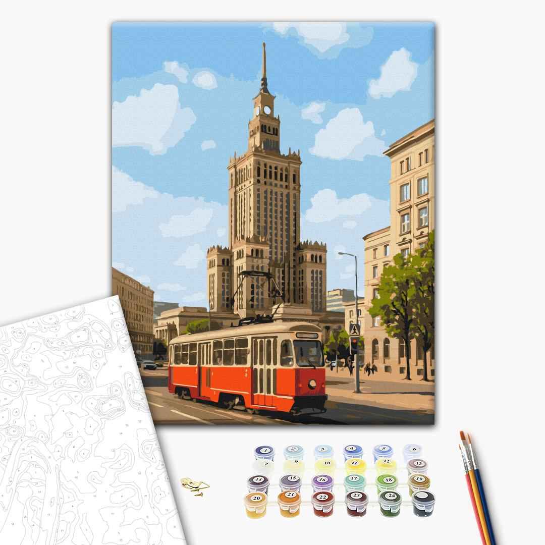Painting by numbers Warsaw during the day (BS54539)