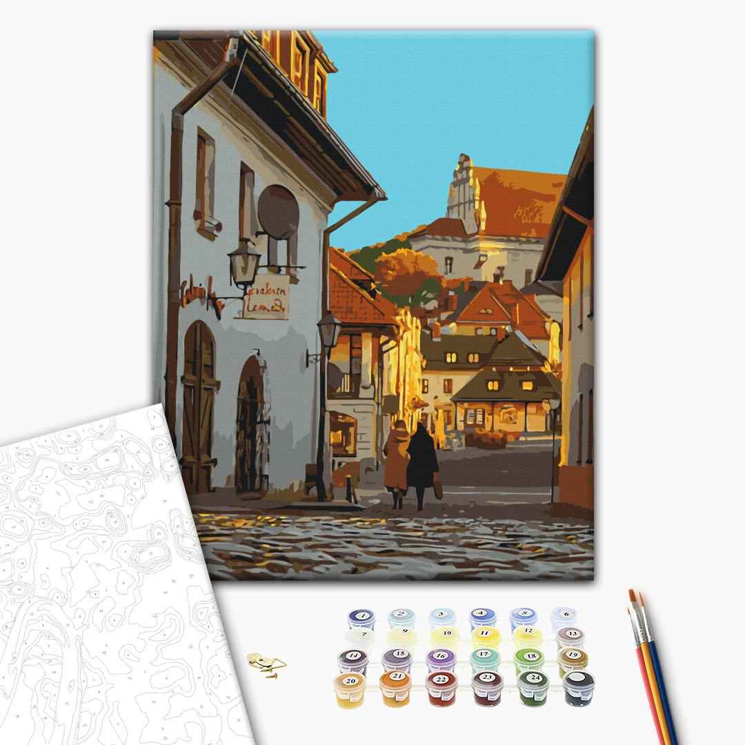 Painting by numbers A street in the old town (BS54548)