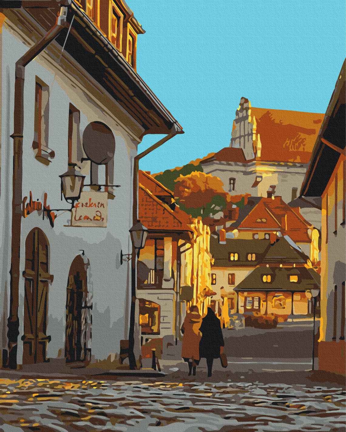 Painting by numbers A street in the old town (BS54548)