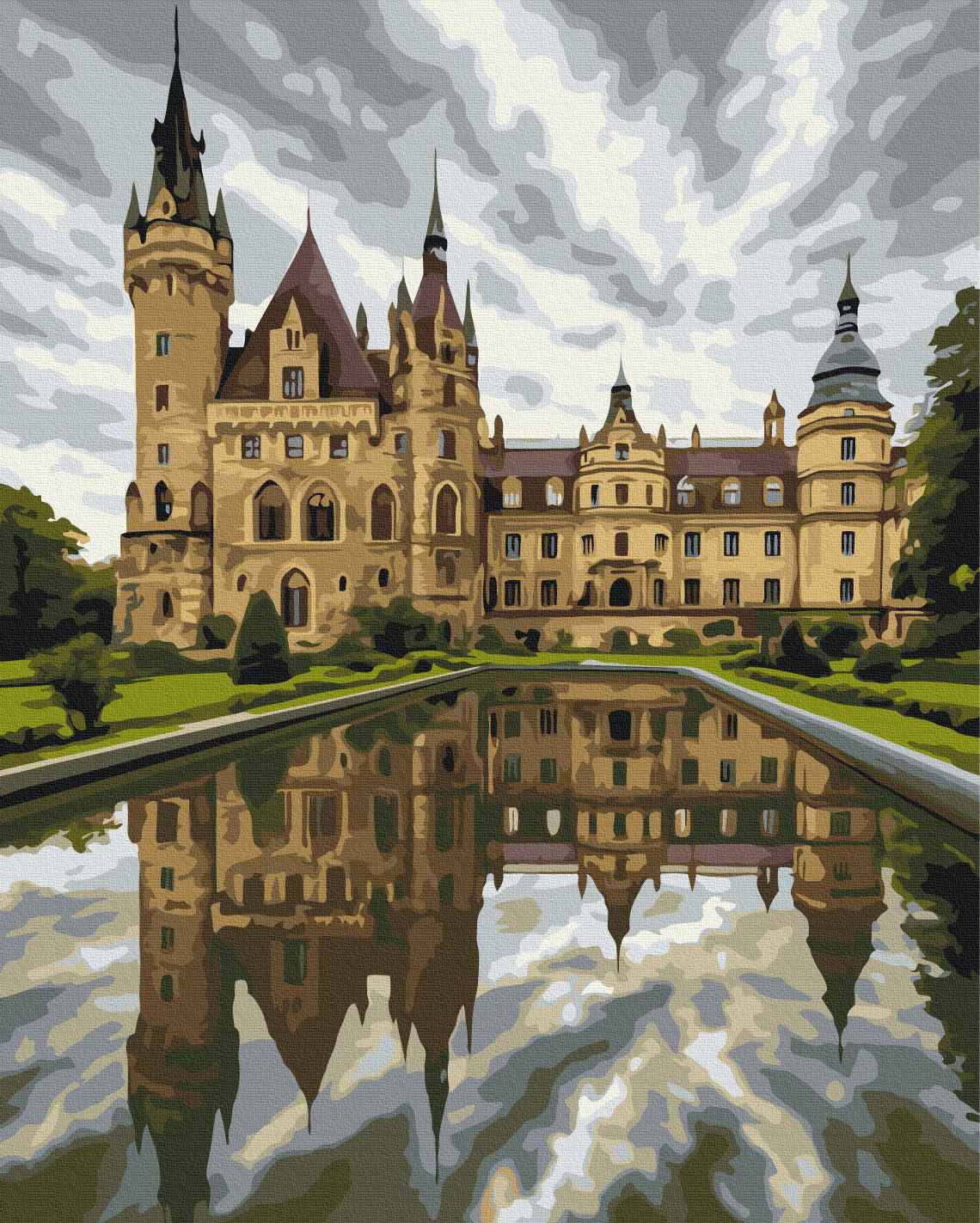 Painting by numbers Moscheny Castle (BS54542)