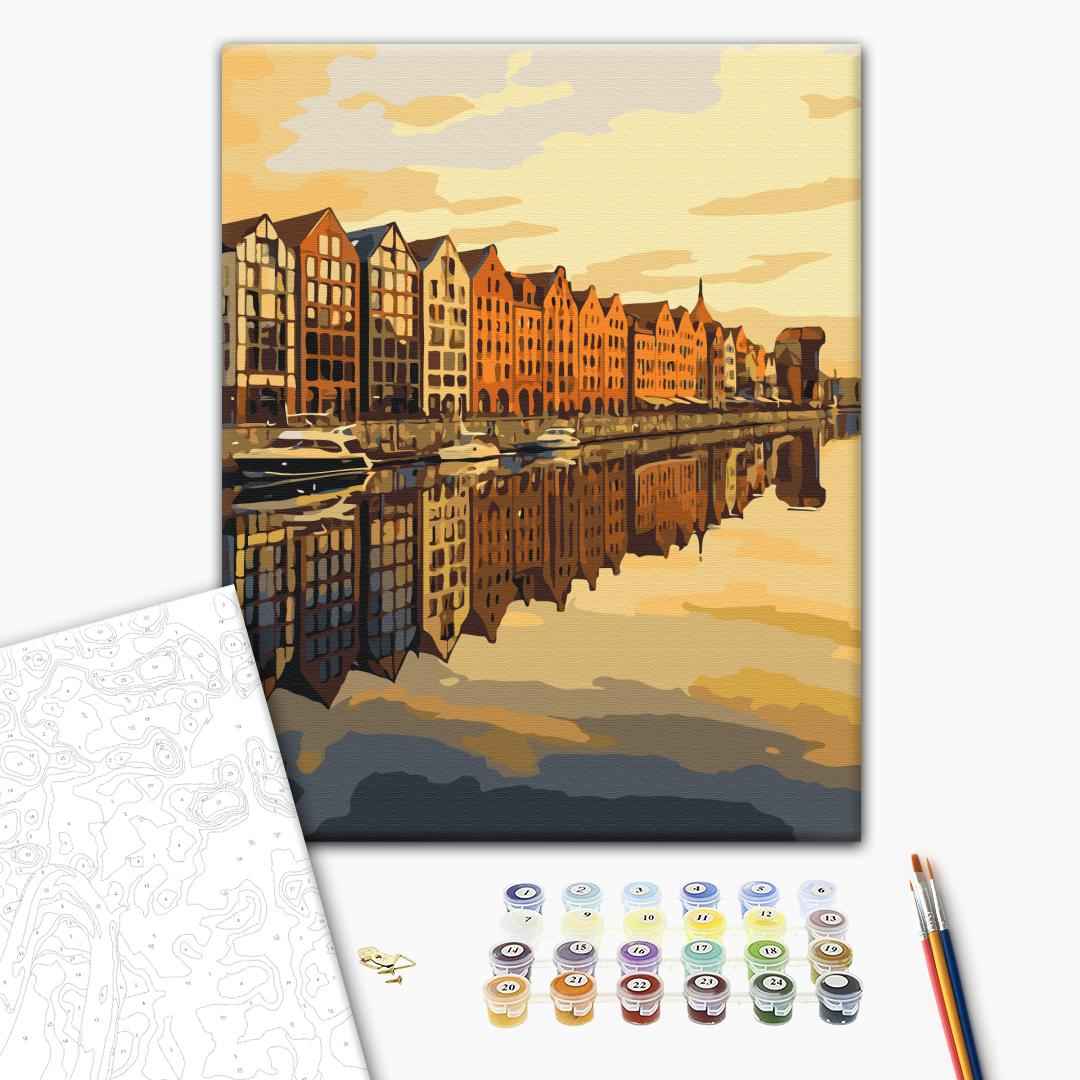 Painting by numbers Motlava in reflection (BS54535)