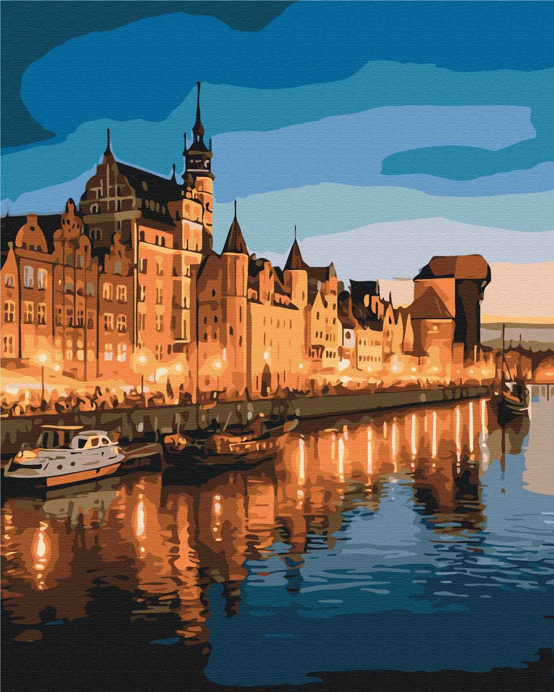 Painting by numbers An evening in Gdańsk (BS54536)
