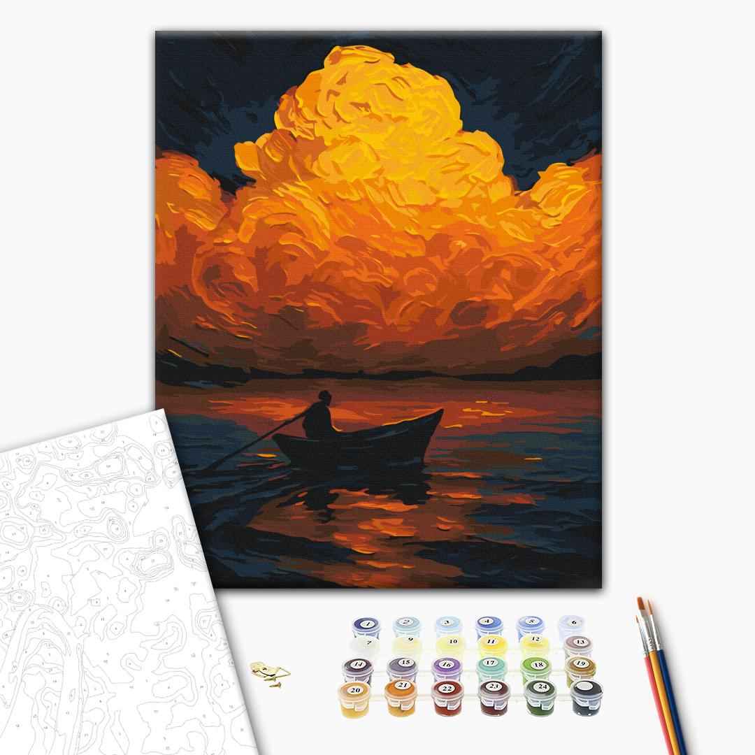 Painting by numbers The silence of the burning sunset © Oleg Loburak (BS54531)