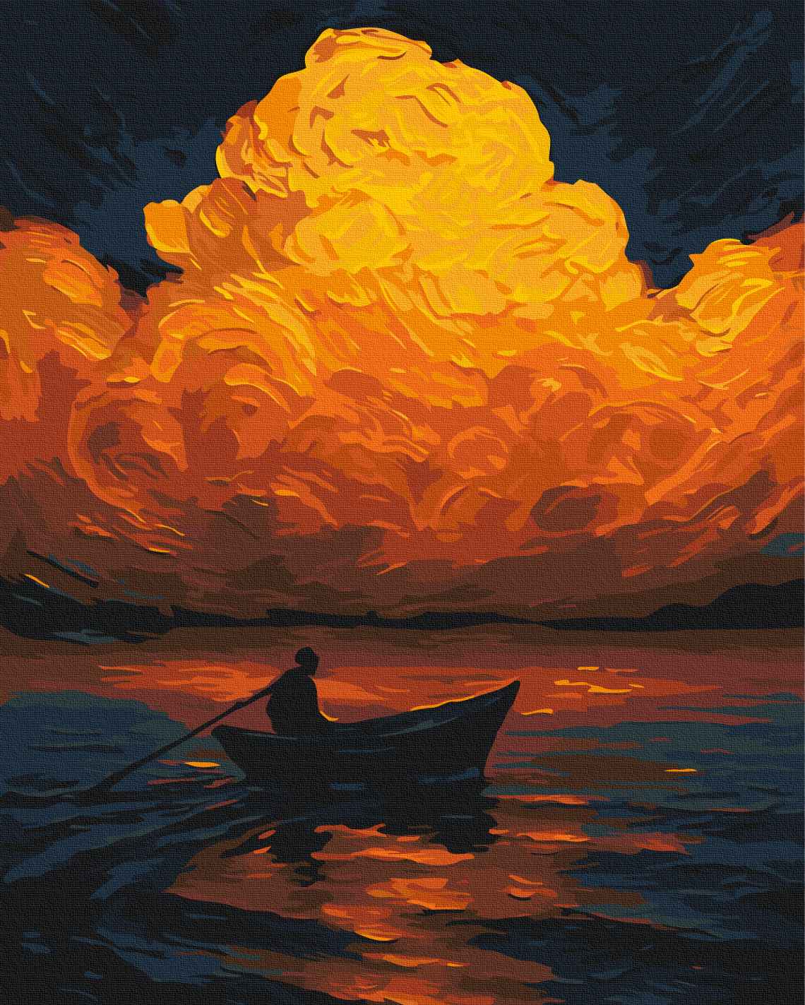 Painting by numbers The silence of the burning sunset © Oleg Loburak (BS54531)