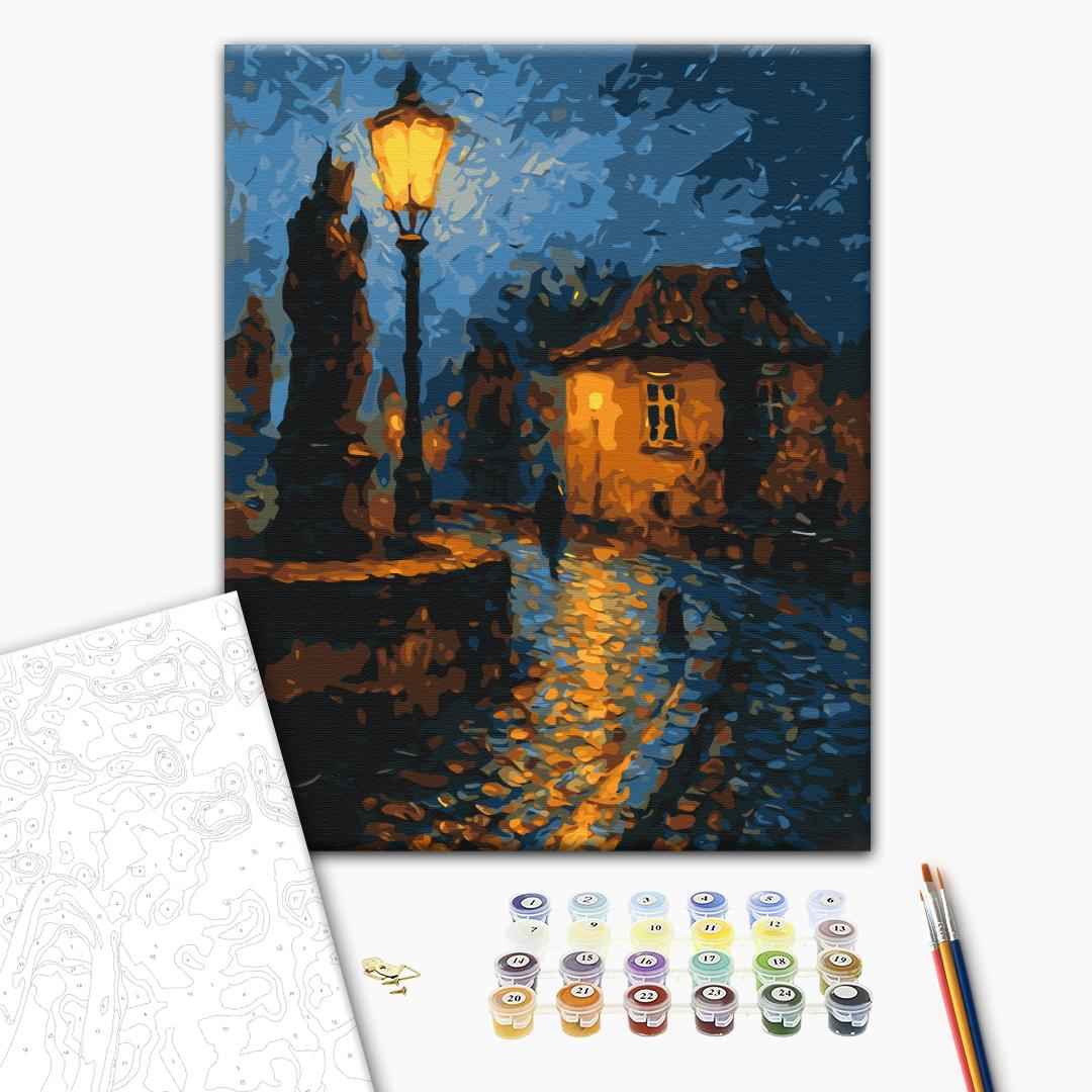 Painting by numbers City at dusk © Oleg Loburak (BS54528)