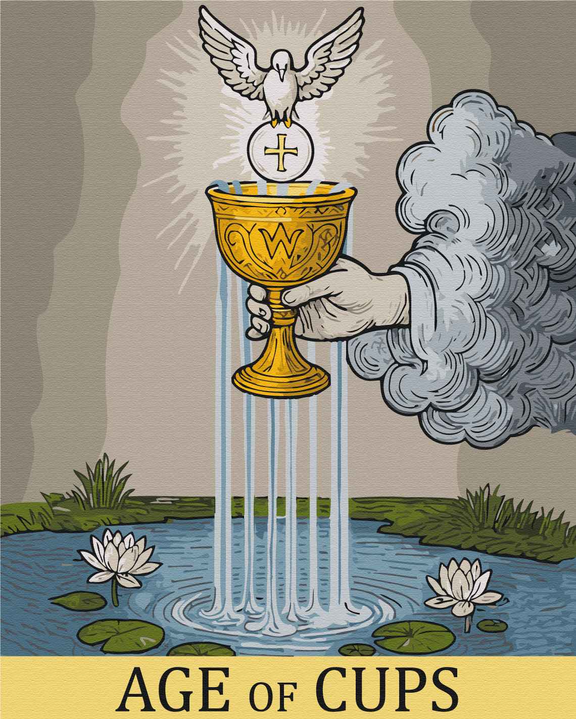 Painting by numbers Ace of Cups (BS54546)