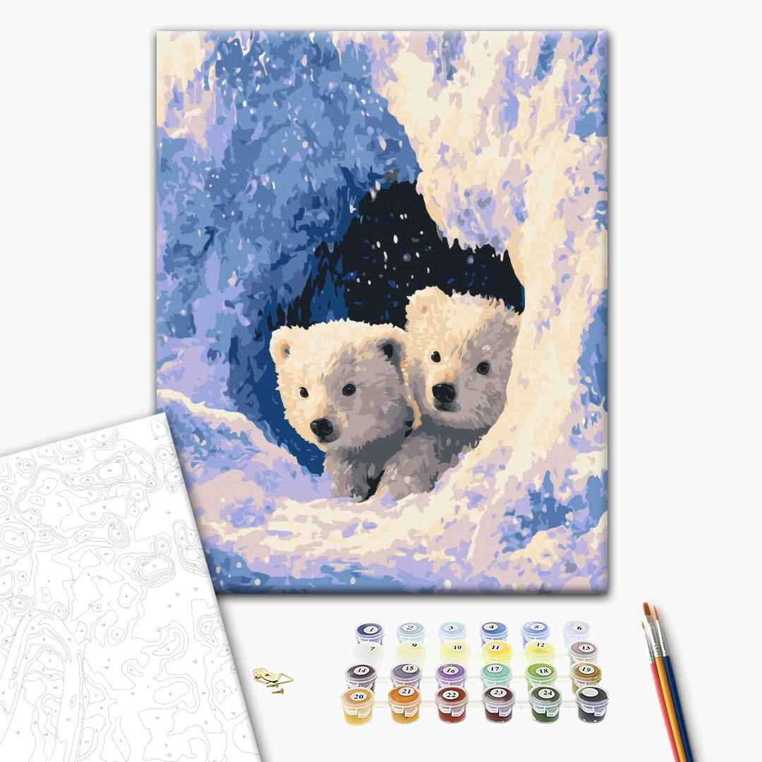 Painting by numbers Polar bears (BS54506)
