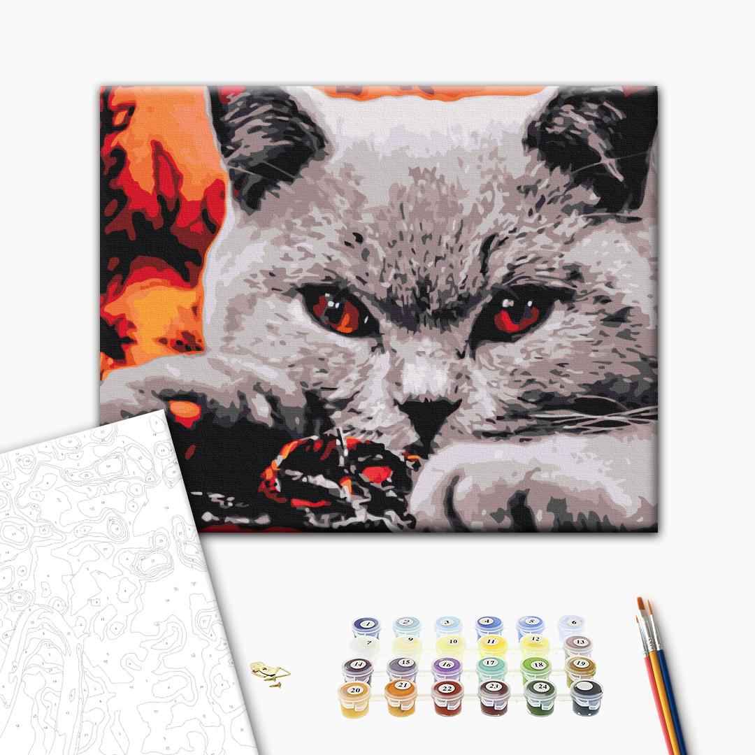 Painting by numbers Domestic predator (RBS32800)