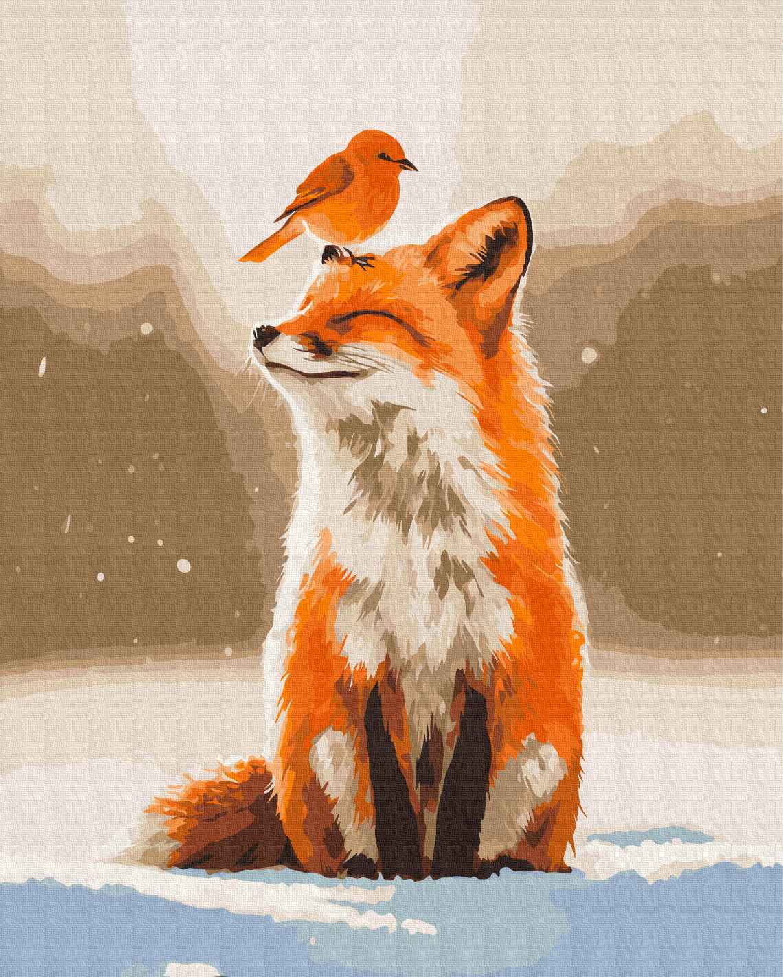 Painting by numbers Friends of winter (BS54489)