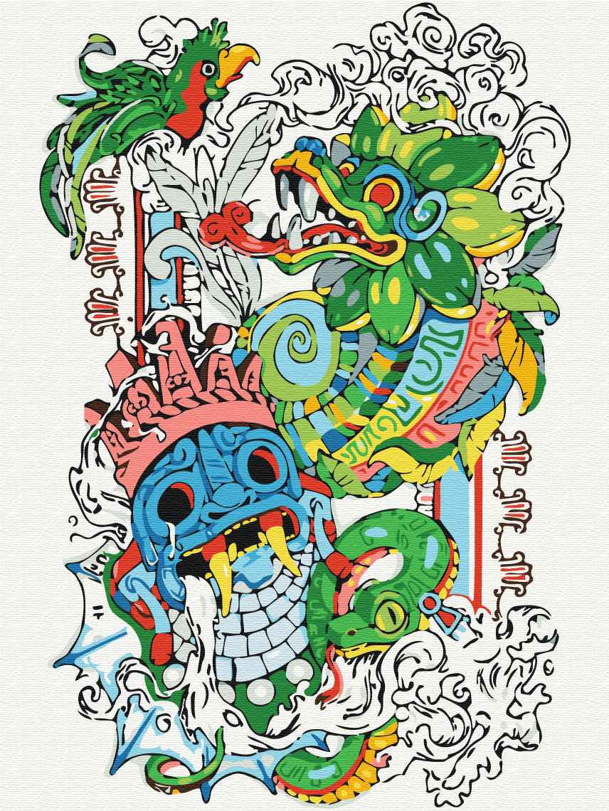 Painting by numbers Wonders of Ancient Mesoamerica (RBS1038)