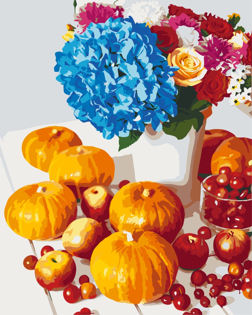 Painting by numbers Pumpkin still life (BS51326)