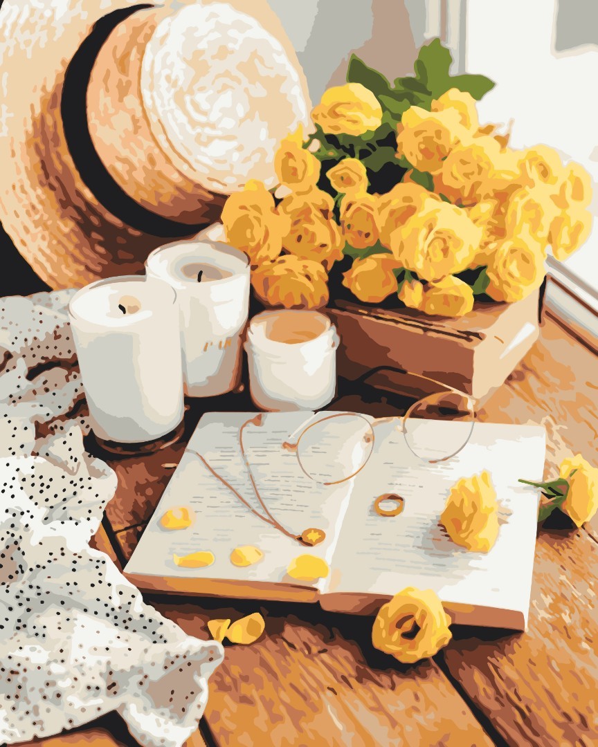 Painting by numbers Flower book (BS51336)
