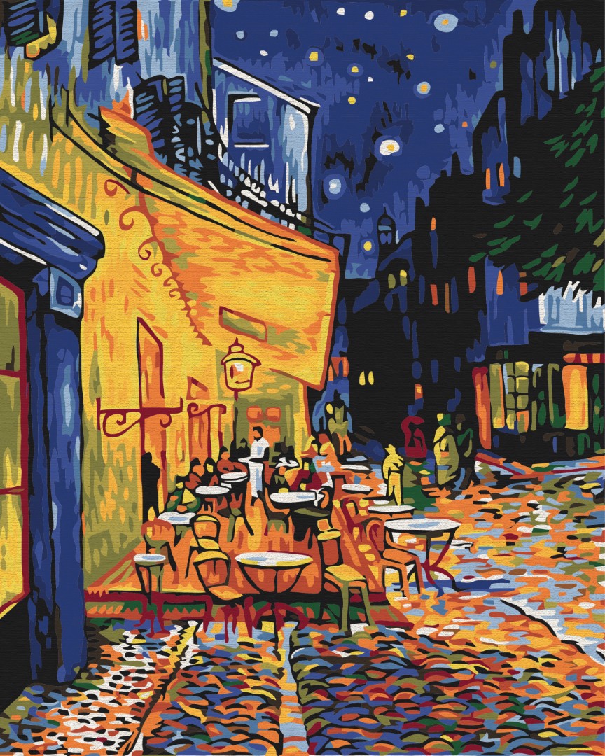 Painting by numbers Night cafe in Arles. Van Gogh (BS51338)