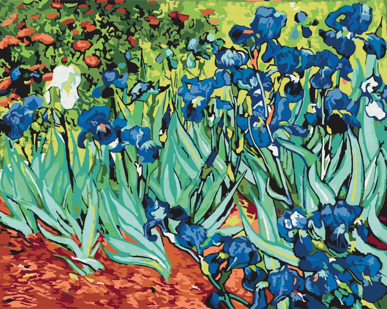 Painting by numbers Irises. Van Gogh (BS51339)