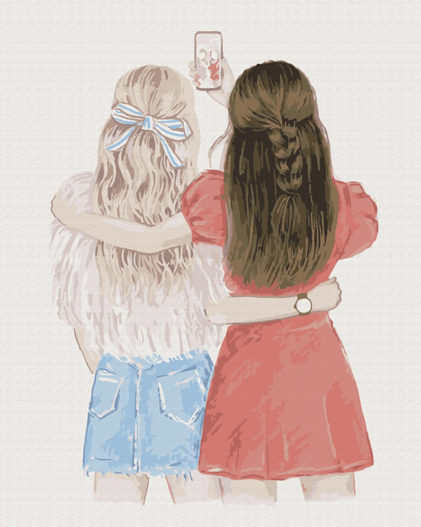 Painting by numbers Friends selfie (BS51342)