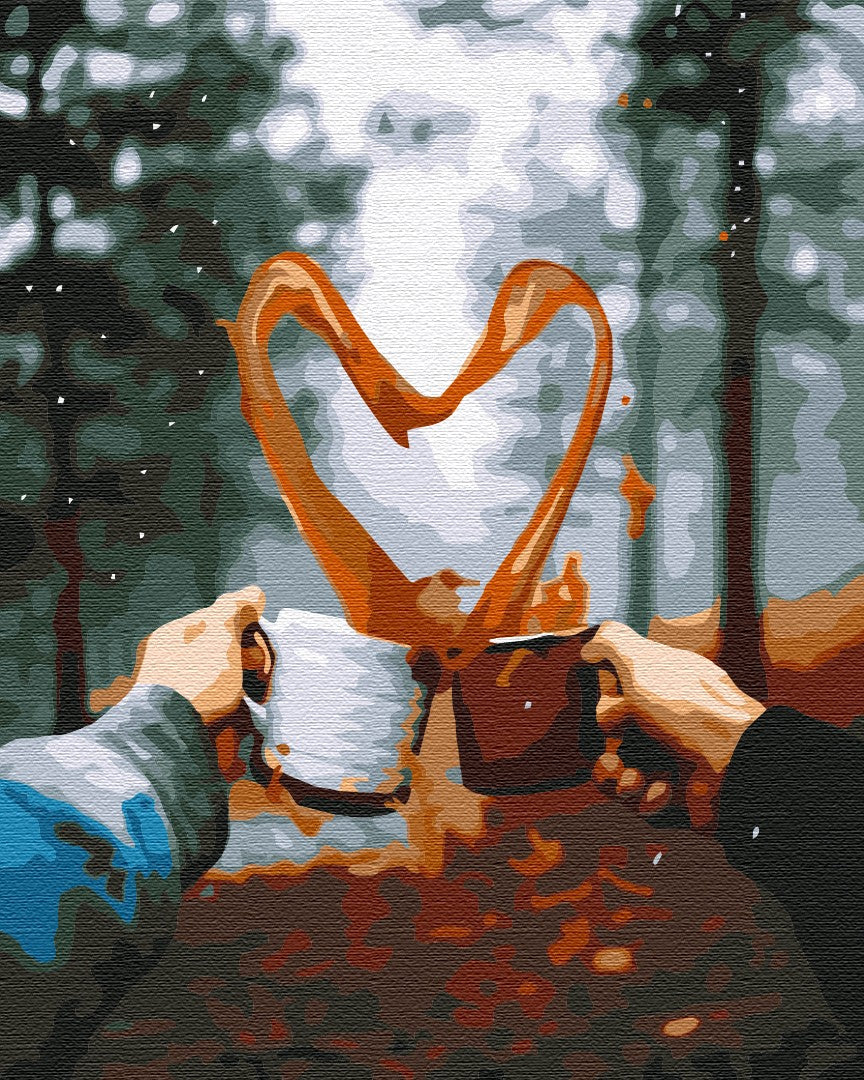 Painting by numbers Romantic morning in the woods (BS51340)