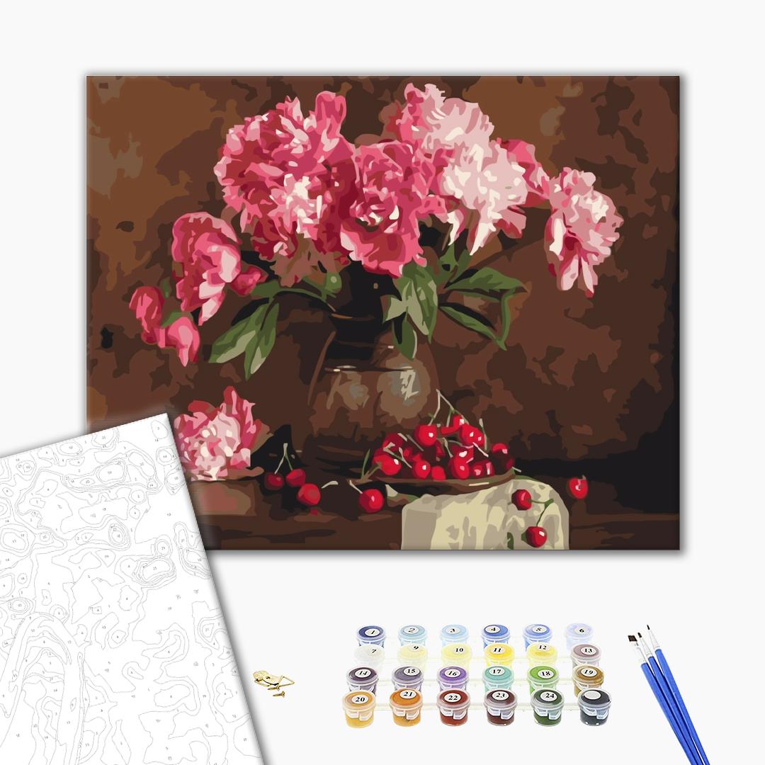Painting by numbers Peonies and cherries (BS4645)