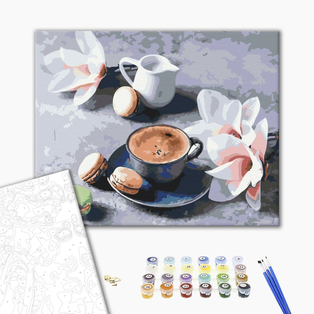 Painting by numbers Coffee and magnolias (BS34316)