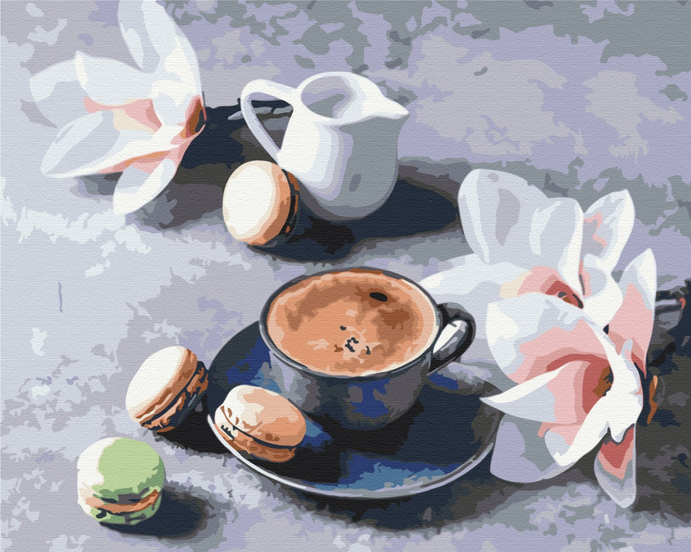 Painting by numbers Coffee and magnolias (BS34316)