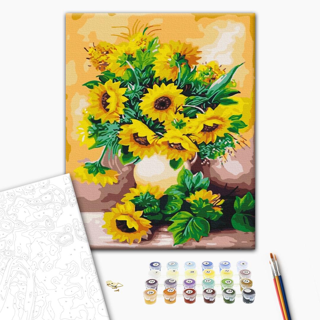 Painting by numbers A bouquet of sunflowers (BS66137)