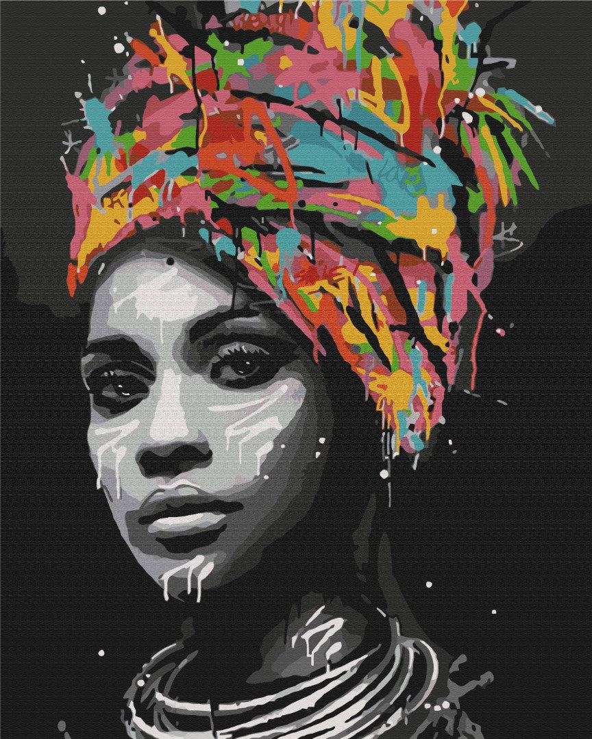 Painting by numbers African contrast (BS51369)