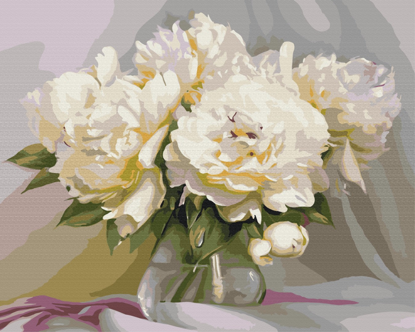 Painting by numbers Exquisite tenderness of peonies (BS51373)