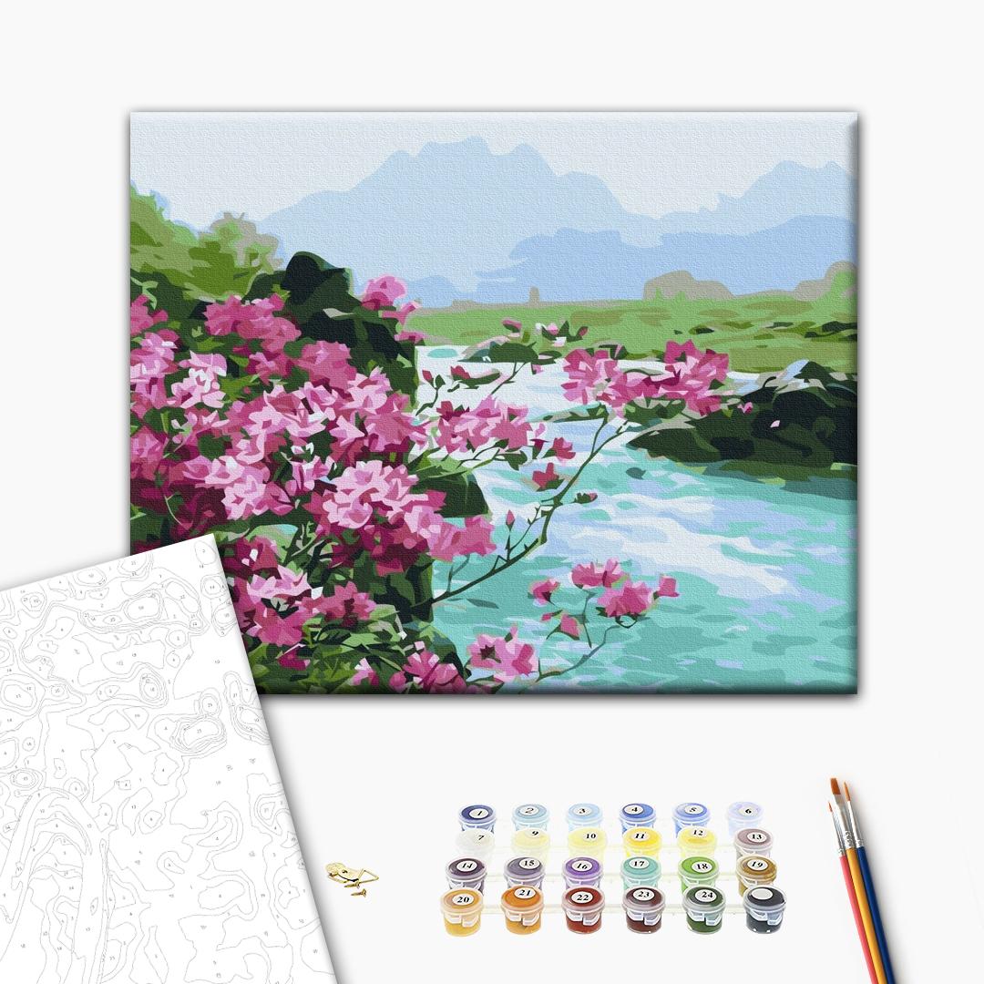 Картина по номерам Горные цветы (BS51394)