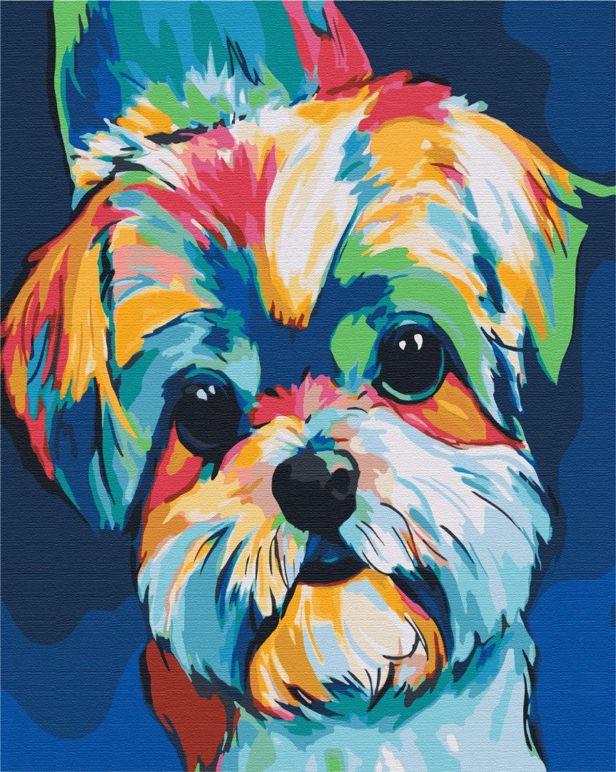 Painting by numbers Bright dog (BS51414)