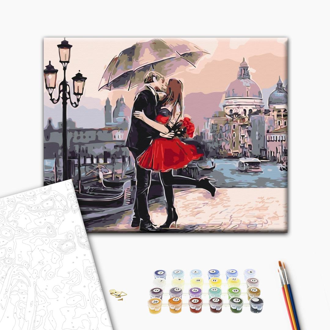 Painting by numbers Couple in Venice (BS9991)