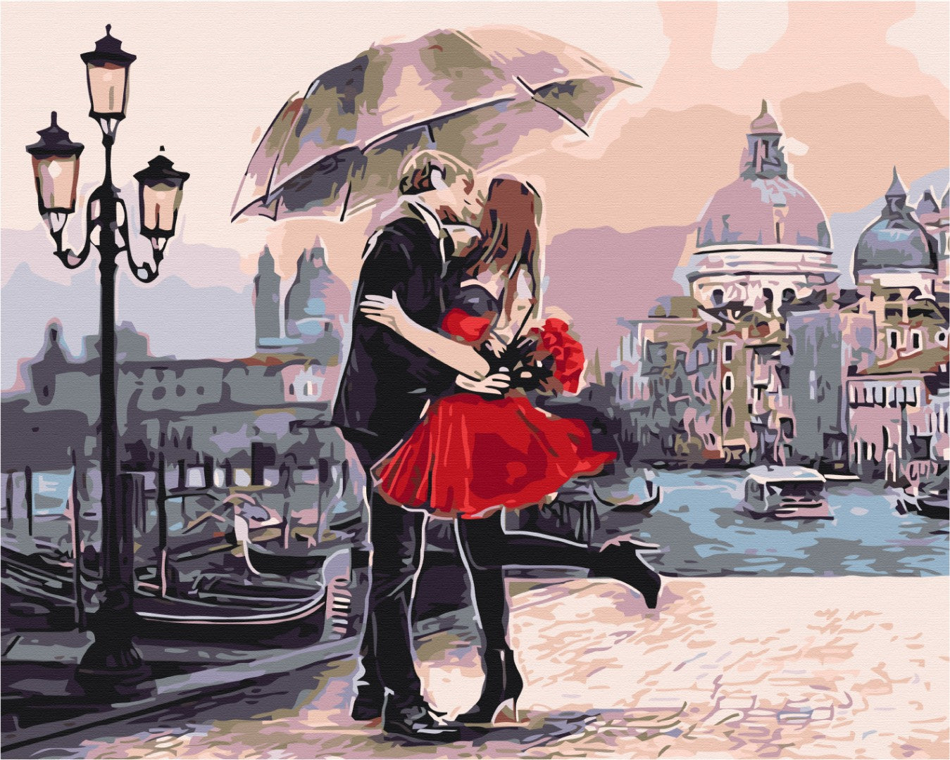 Painting by numbers Couple in Venice (BS9991)