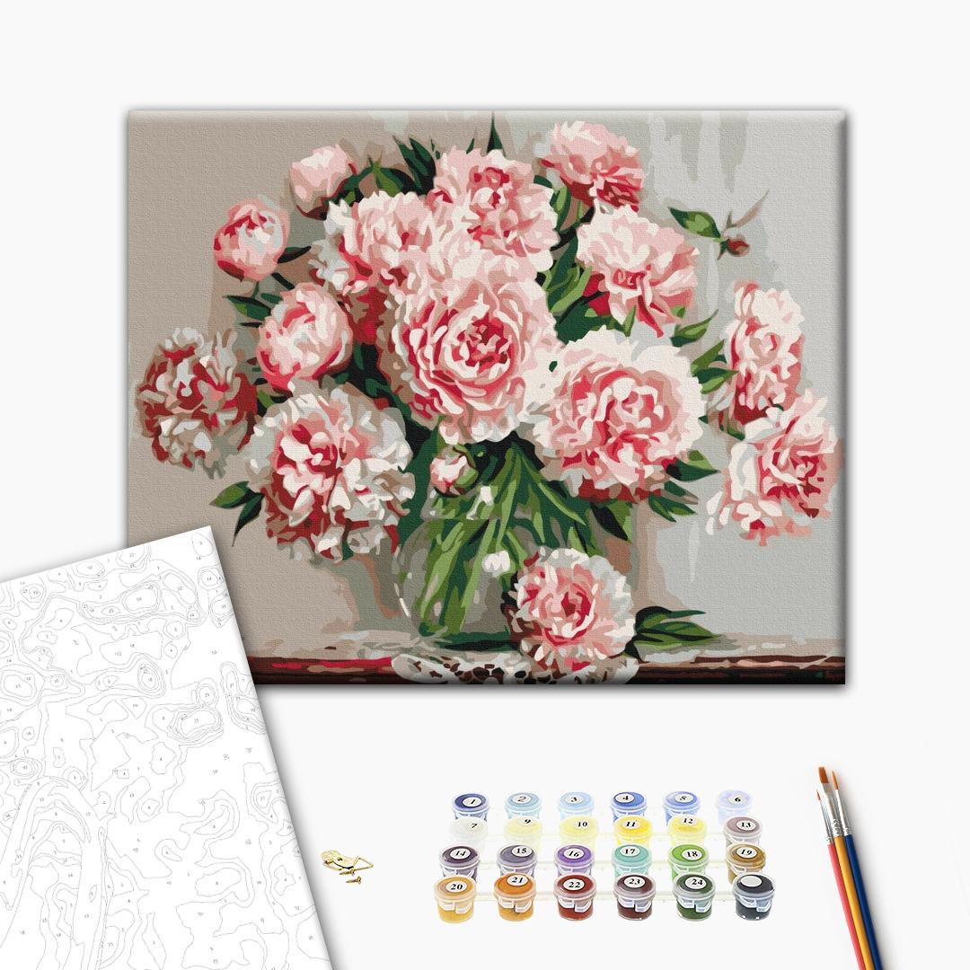 Painting by numbers Garden peonies (BS5581)